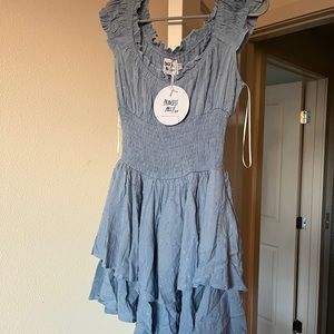 New princess Polly romper blue size 8